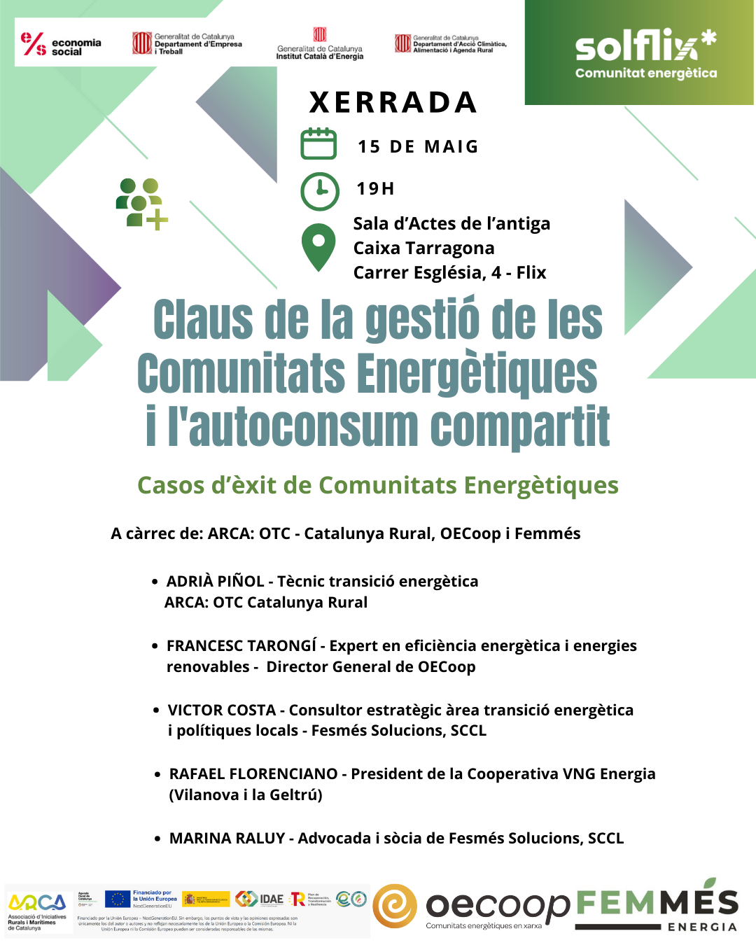 Cartell xerrada 15-05